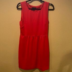 J. Crew red work dress.